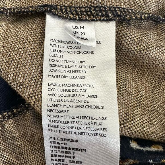 Anthropologie Top Women Medium Jaime Animal Print Peplum Tank Boho Indie - Picture 12 of 14